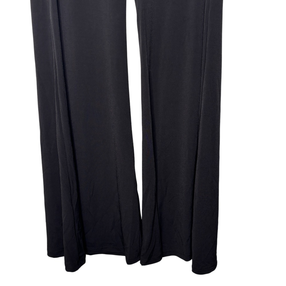 LBISSE | Black Wide Leg Stretch Pants Women’s | Size L - Picture 3 of 7